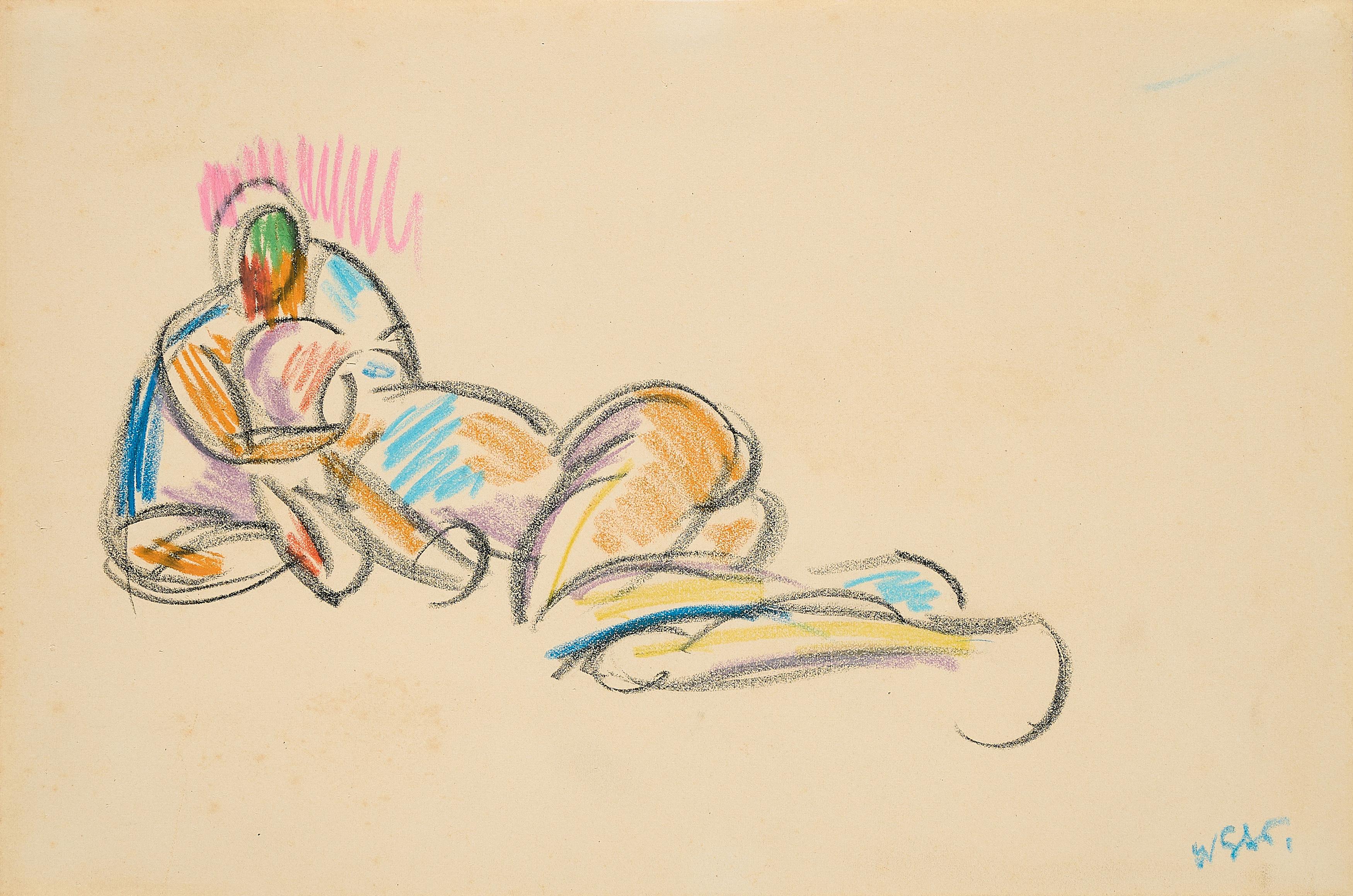 William Straube - Zwei Lagernde.