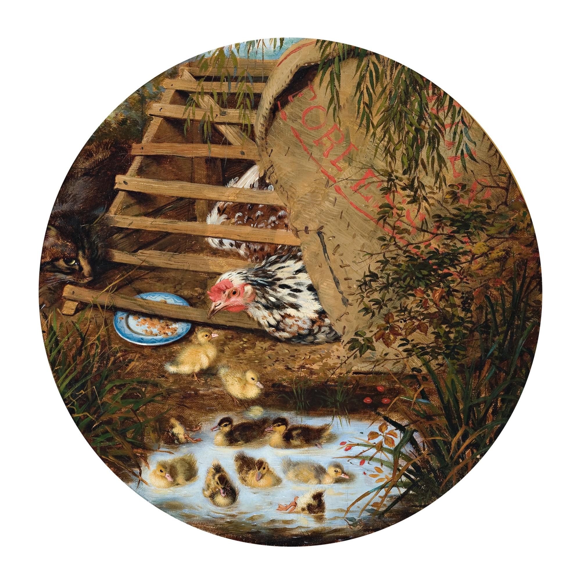 William Strutt - British The Embarrassed Mother, A Scrap From The Country