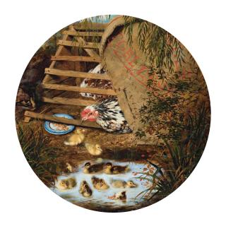 William Strutt - British The Embarrassed Mother, A Scrap From The Country