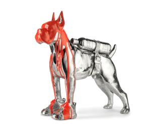 William Sweetlove - Cloned Bulldog with pet bottle (coral)