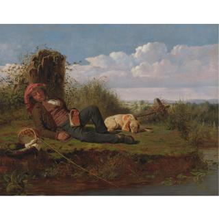 William T. Ranney - The Lazy Fisherman