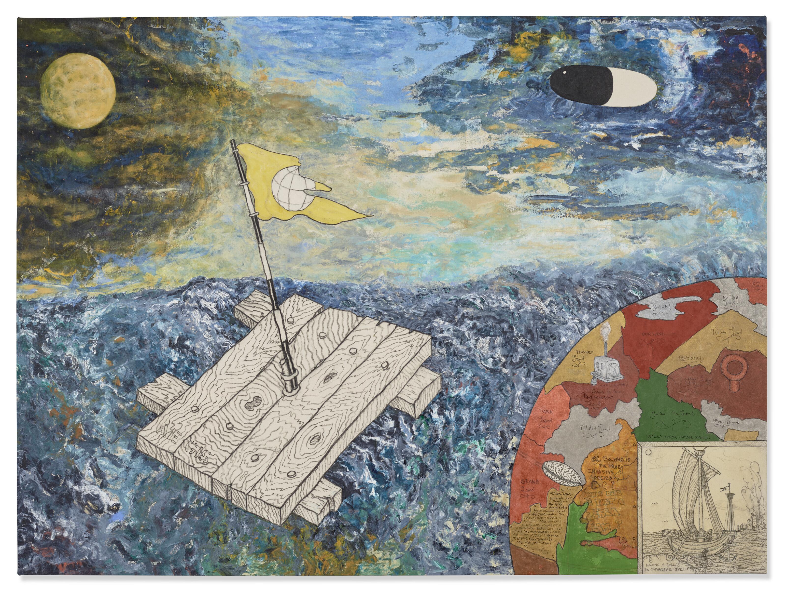 William T. Wiley - Aegis for L. Johnson