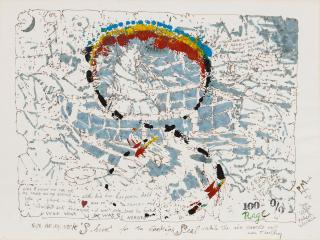 William T. Wiley - Eye Am My Neck, Circa 1977