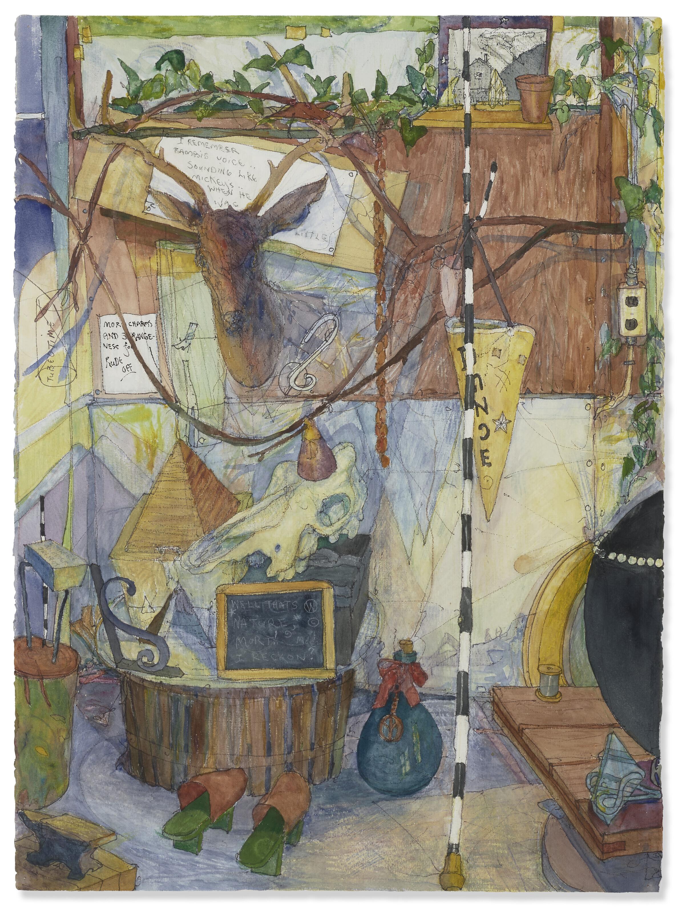 William T. Wiley - More Charms and Strangeness for Rude Off