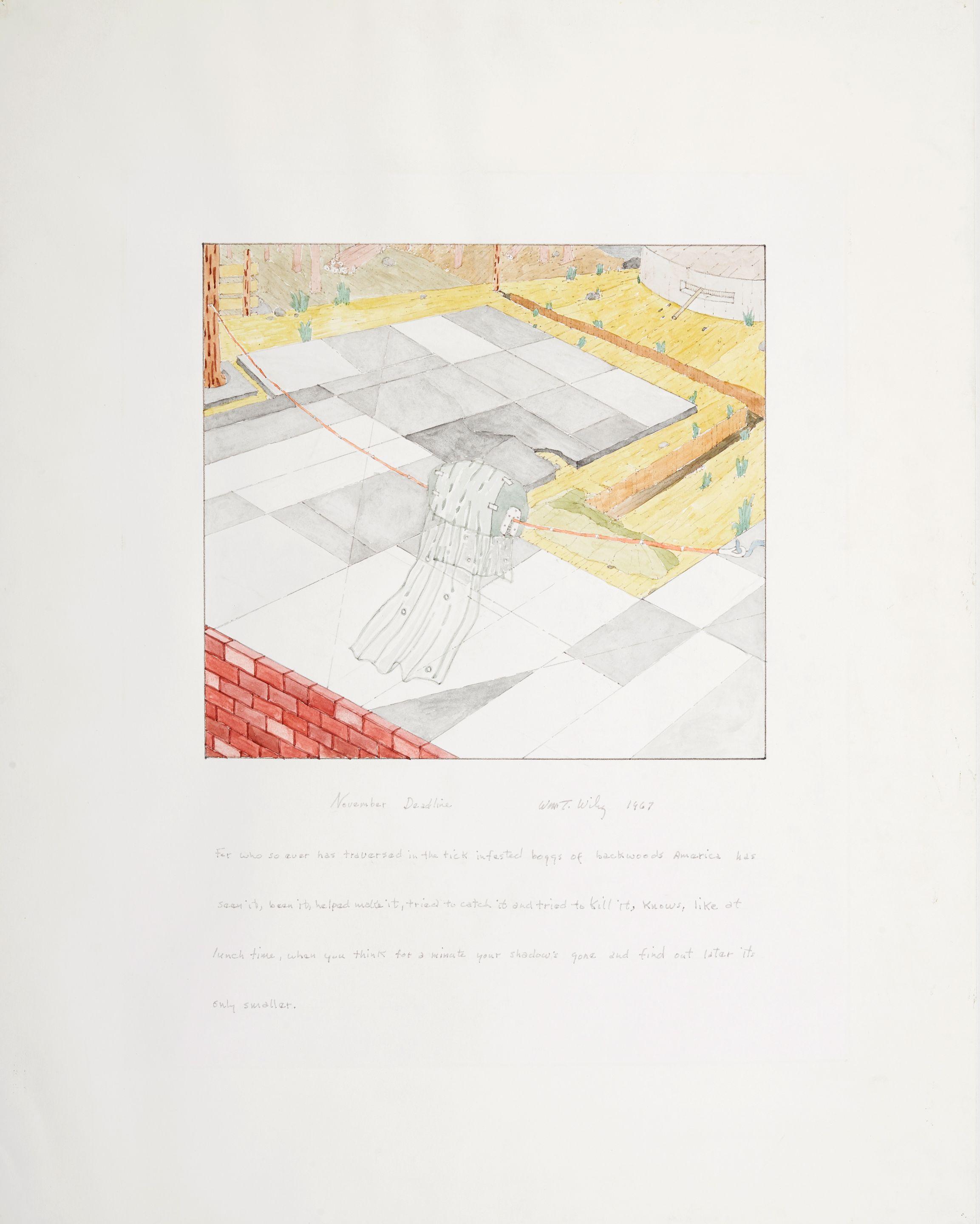 William T. Wiley - November Deadline, 1967