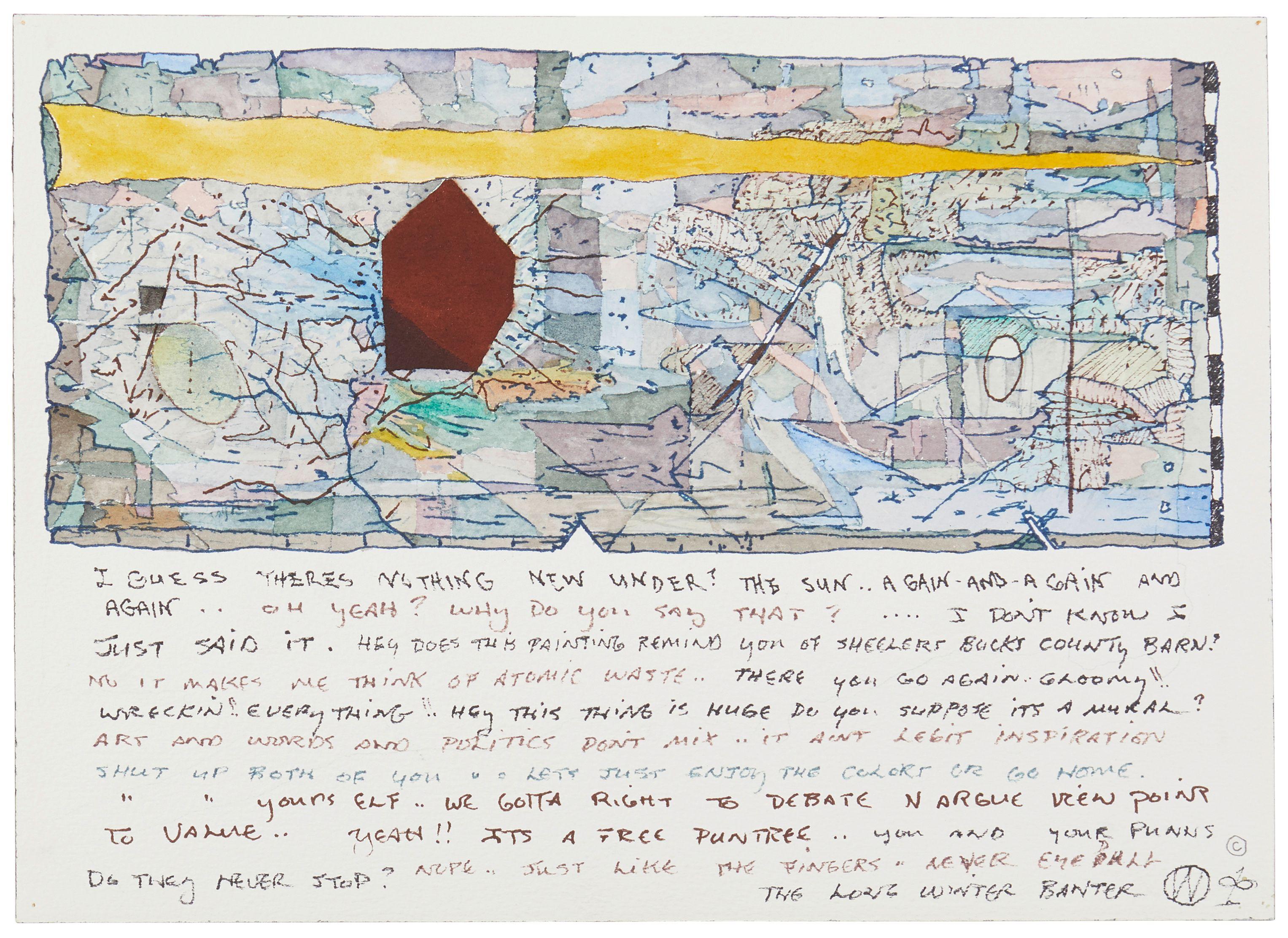 William T. Wiley - Winter Banter, 1981