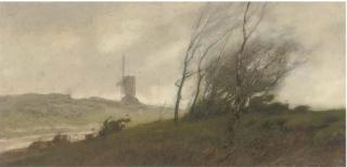 William Tatton Winter - A blustery day