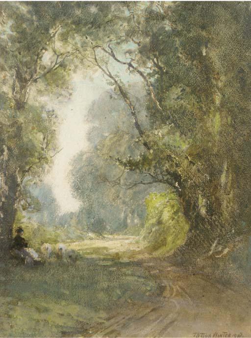 William Tatton Winter - A shady lane