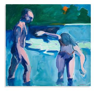 William Theophilus Brown - Bathers In Lily Pond, 1963