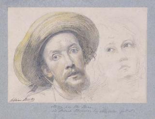 William Thomas Strutt - Study For The Hero In Black Thursday