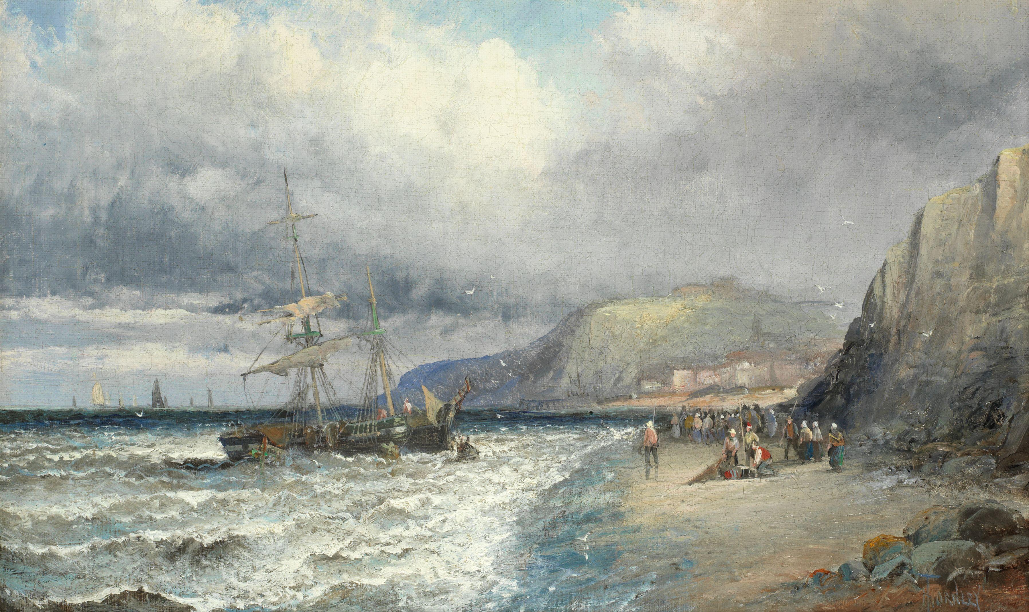 William Thornley - After the gale, Yorkshire coast