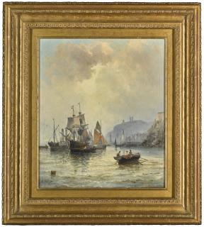 William Thornley - Congestion At The Harbour Mouth, Whitby