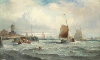 William Thornley - Dutch Boats in the Medway