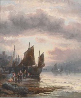 William Thornley - Early morning; and Early evening on the estuary