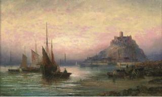 William Thornley - Unloading The Day\'S Catch Before St. Michael\'S Mount