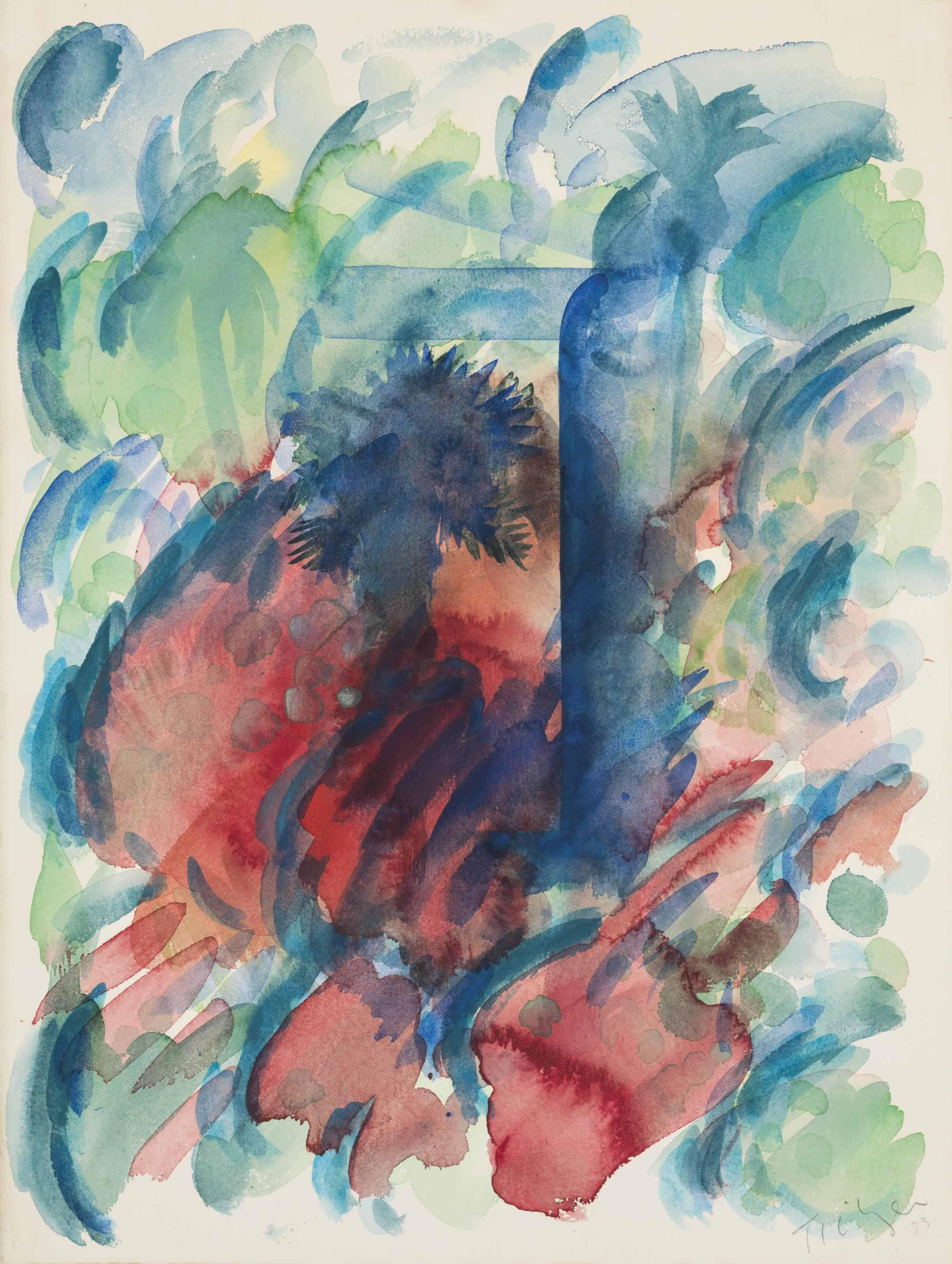 William Tillyer - Landscape with trees