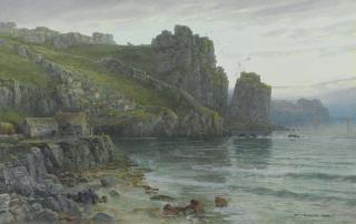 William Trost Richards - A Cornish Fishing Village
