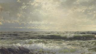 William Trost Richards - Breaking Waves