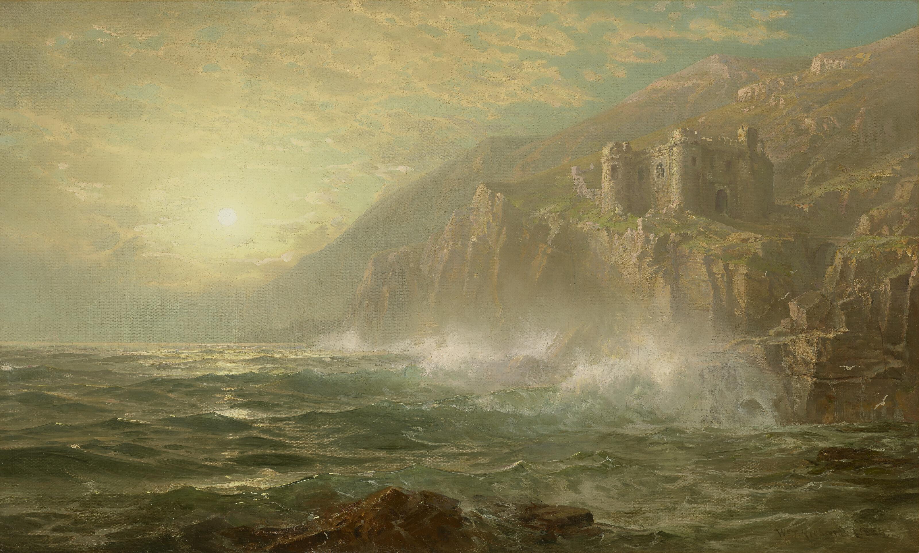 William Trost Richards - Coast in Cornwall