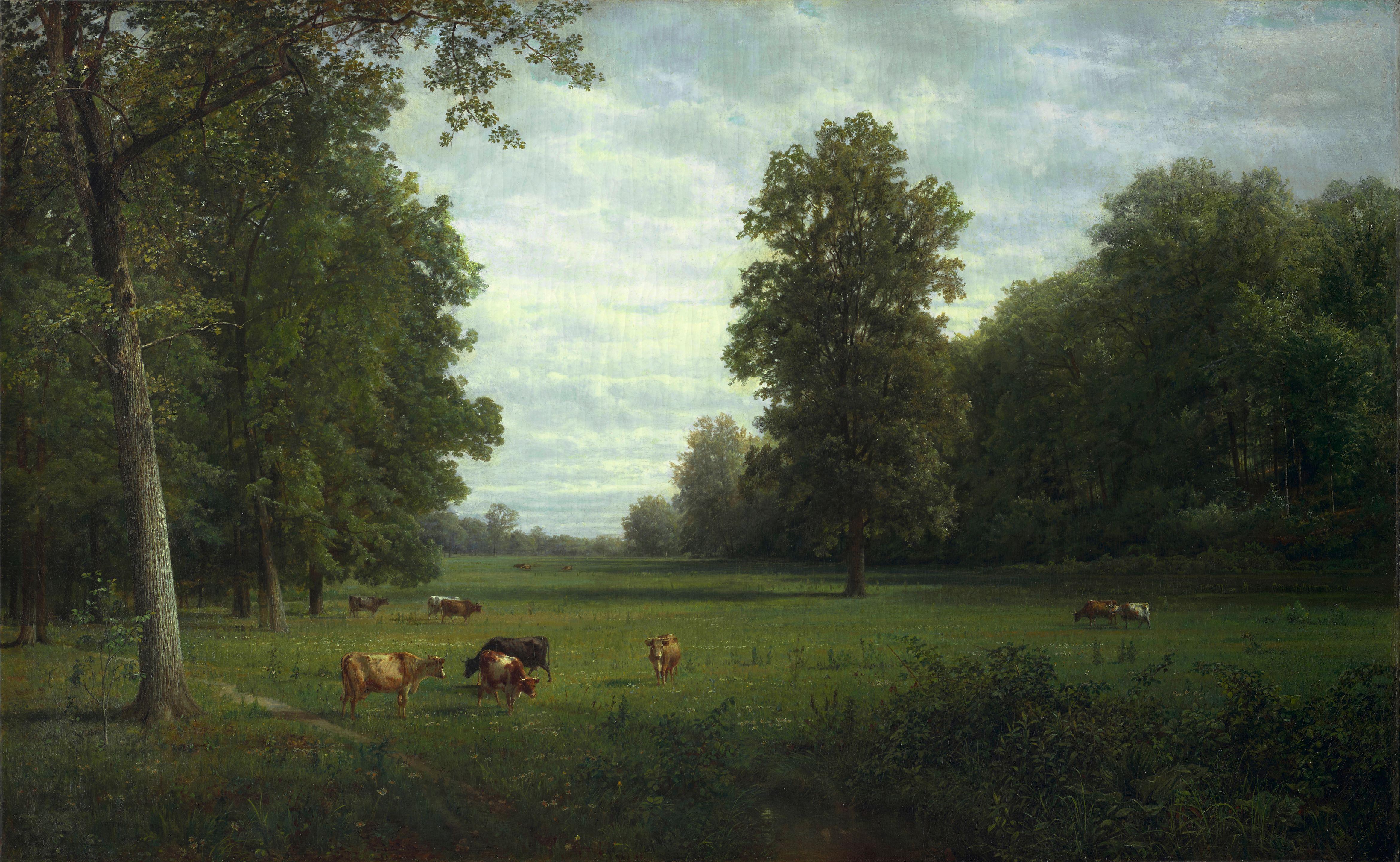 William Trost Richards - Cows in a Pasture