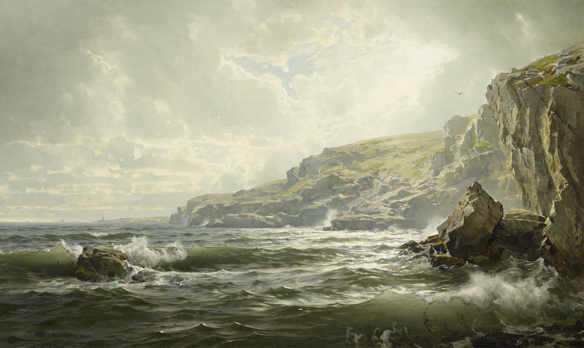 William Trost Richards - Crashing Waves