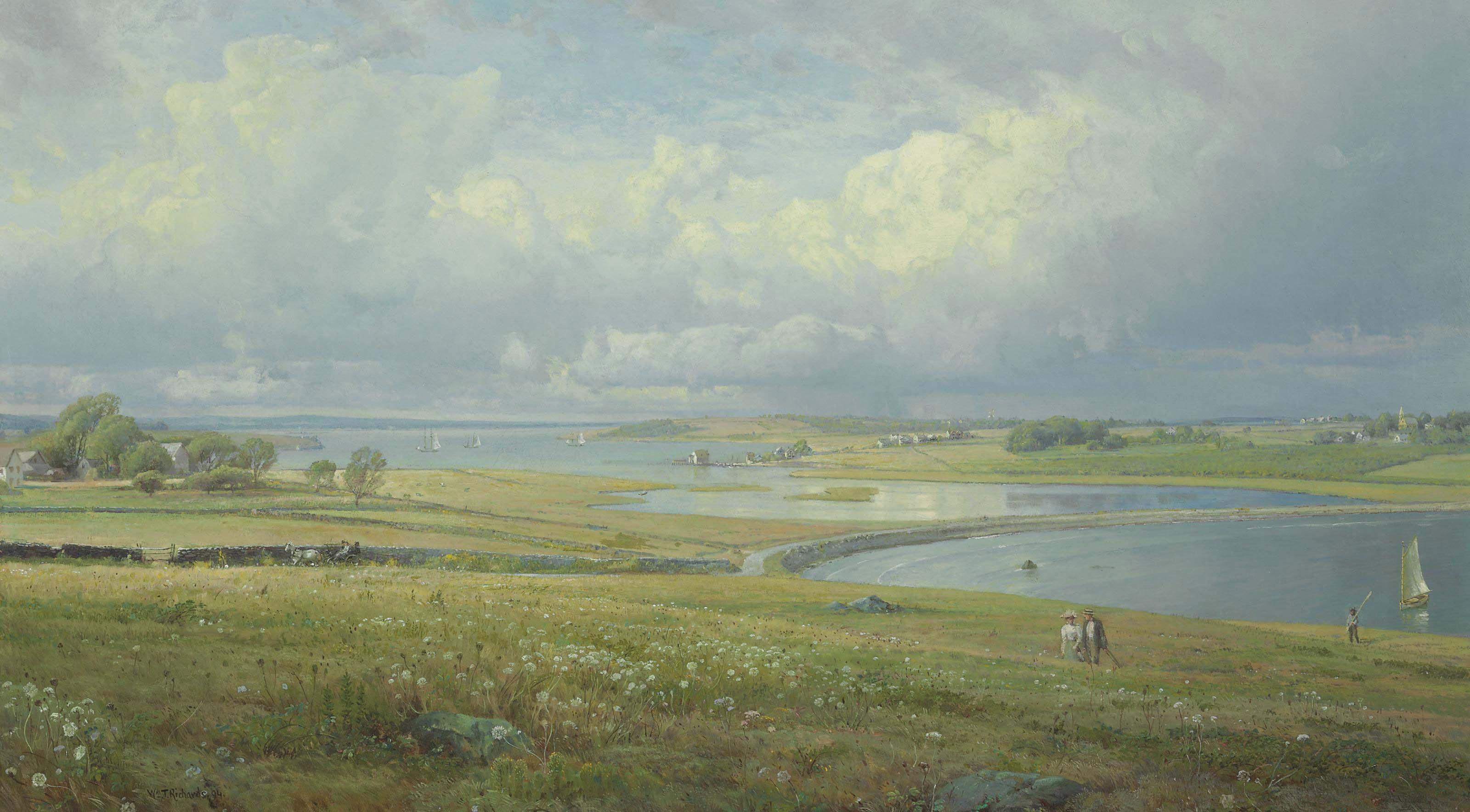 William Trost Richards - Mackerel Cove, Jamestown, Rhode Island