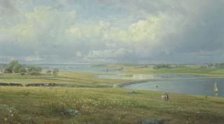 William Trost Richards - Mackerel Cove, Jamestown, Rhode Island