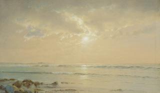 William Trost Richards - Moonlit Seascape
