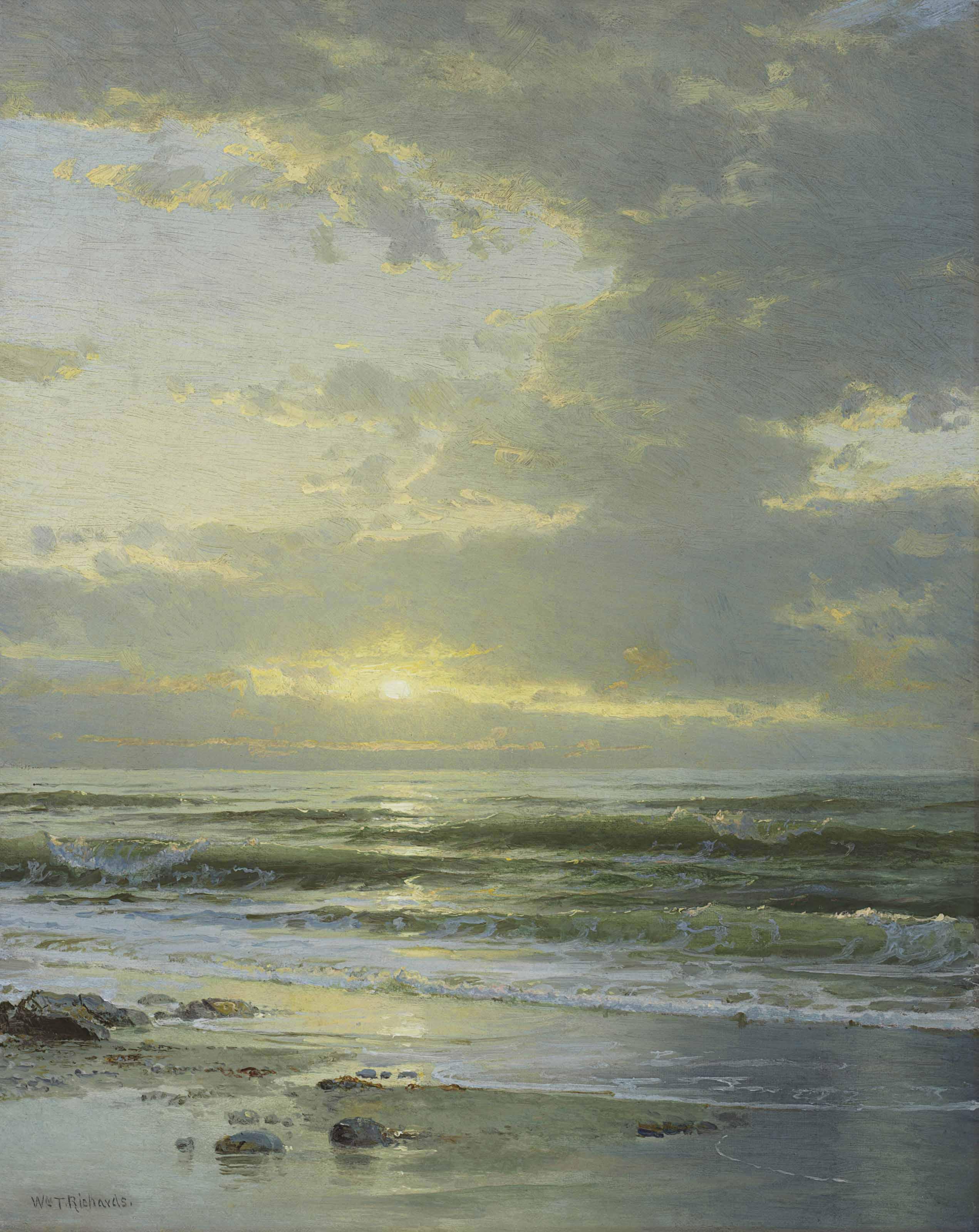 William Trost Richards - Sunrise on the Beach