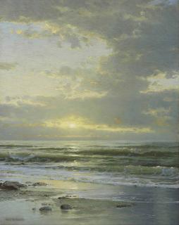 William Trost Richards - Sunrise on the Beach