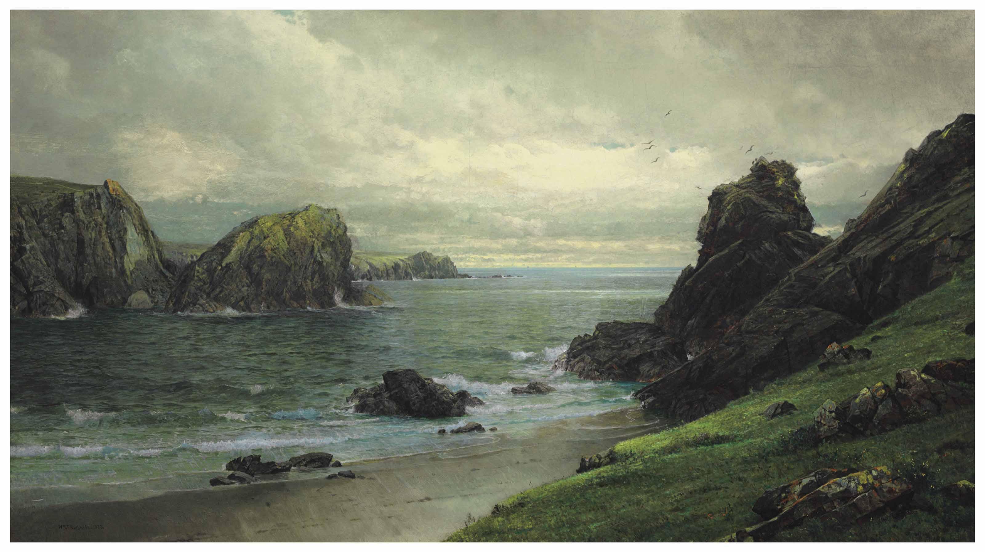 William Trost Richards - Yellow Carn of Cornwall