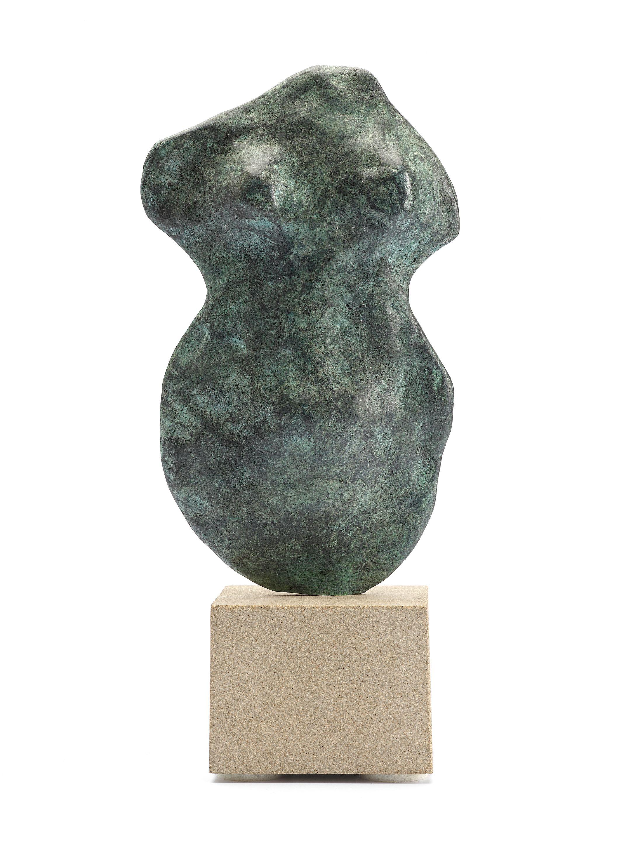 William Turnbull - Metamorphosis I 22.9 cm. (9 in.) high (including the stone base)