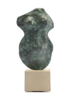 William Turnbull - Metamorphosis I 22.9 cm. (9 in.) high (including the stone base)