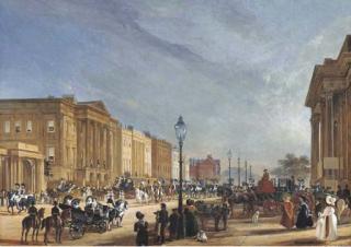 William Turner De Lond - View of Hyde Park Corner with Apsley House, looking towards Piccadilly