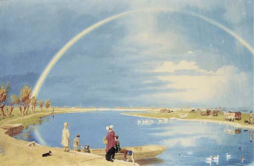 William Turner Of Oxford, O.W.S. - An April shower