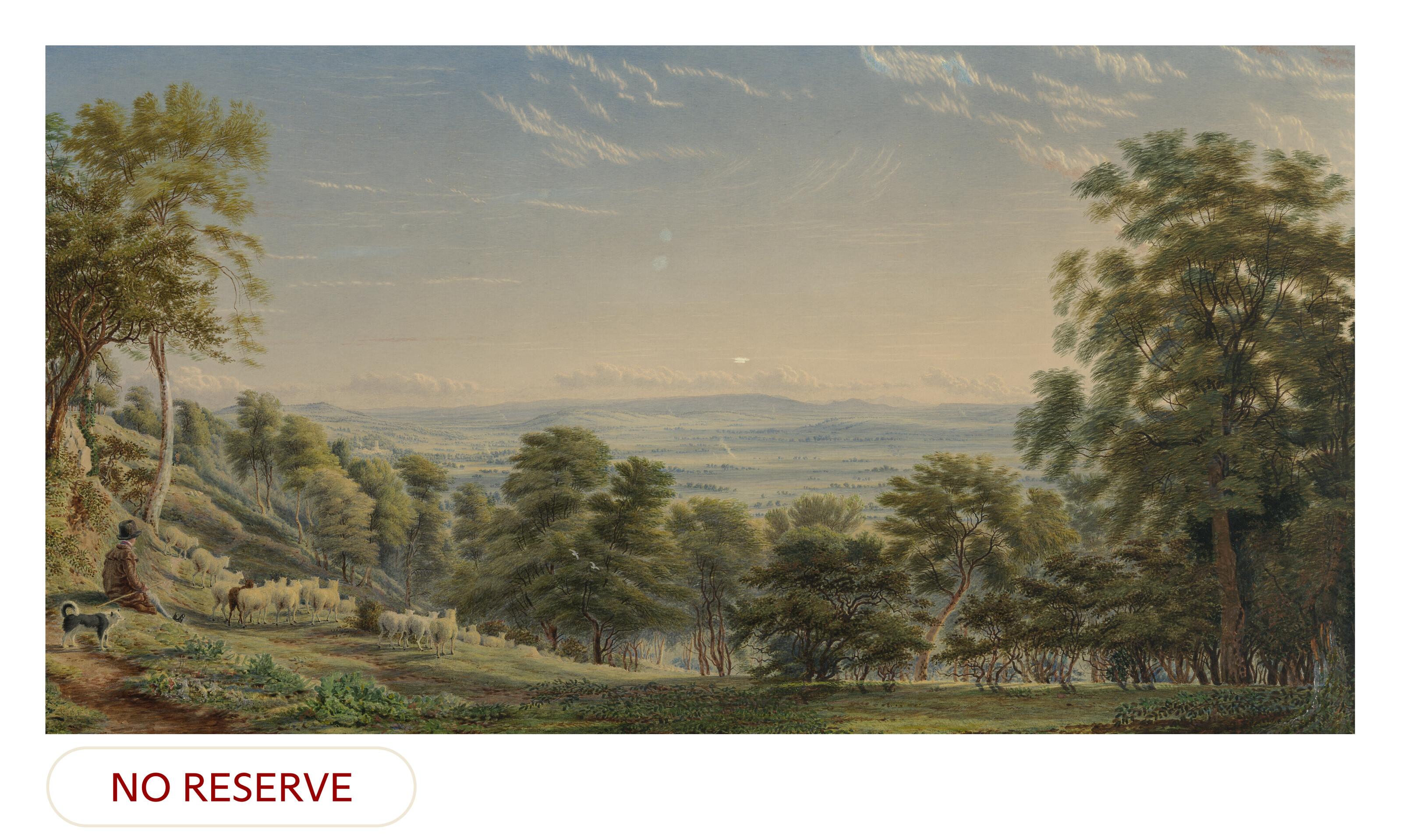 William Turner Of Oxford, O.W.S. - An extensive view from Edgehill, Warwickshire