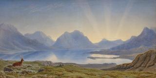 William Turner of Oxford, O.W.S. - Dawn, Loch Torridon, Western Highlands, Scotland