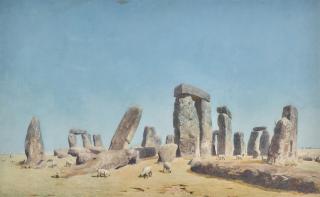 William Turner, Of Oxford, O.W.S. - Sheep Grazing At Stonehenge