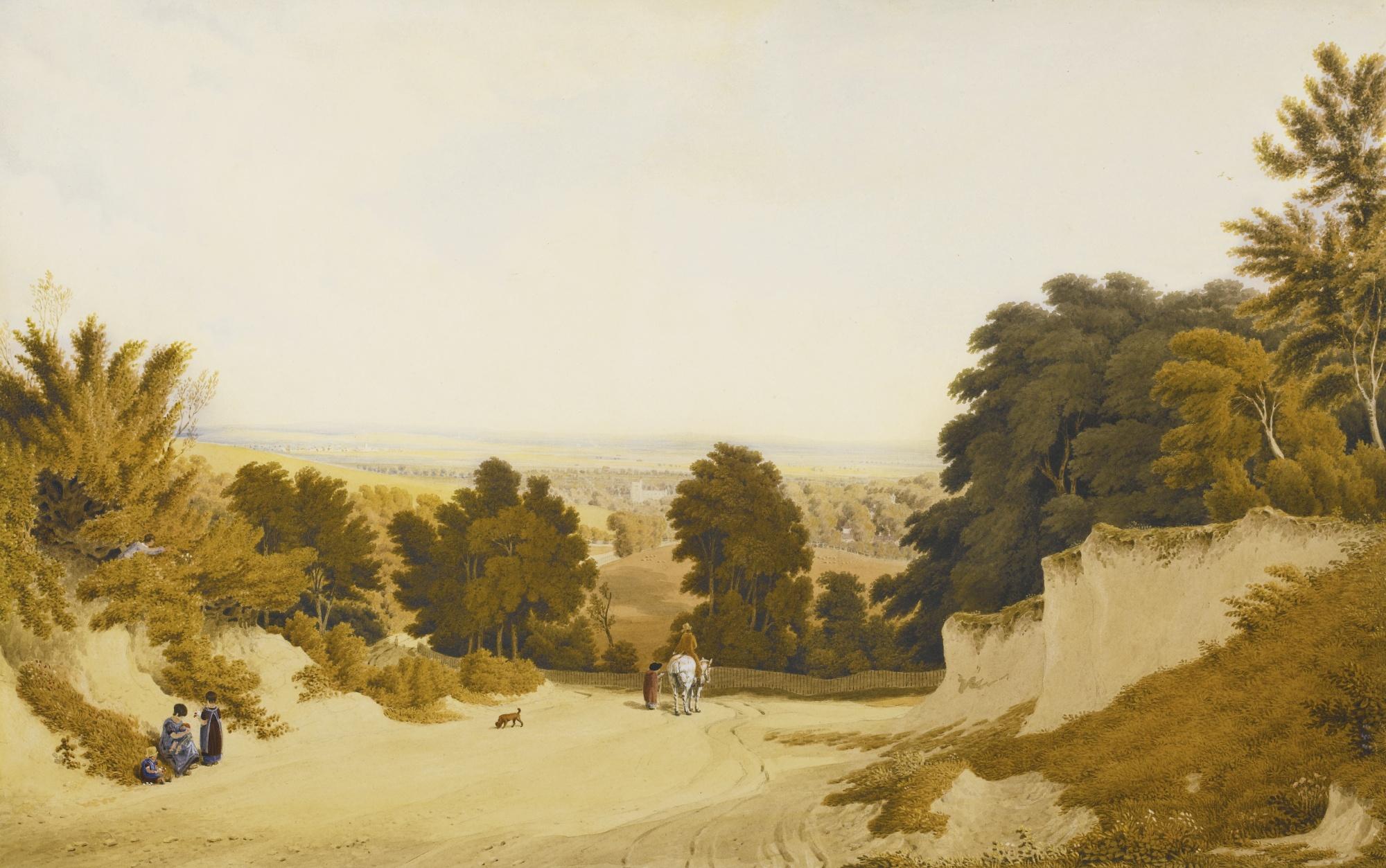 William Turner of Oxford, O.W.S. - View Of Broadway Hill, Worcestershire
