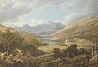 William Turner of Oxford, O.W.S. - View of Snowdon, Wales