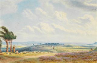 William Turner of Oxford OWS - Lowbury Hill, Berkshire