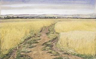 William Turner Of Oxford - Dorchester Field, Oxfordshire