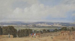 William Turner Of Oxford - Oxford from Hinksey Hill