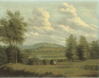 William Turner of Oxford - Oxford From The South-West, The City Partly In Shade