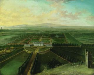 William Van Der Hagen - A Extensive View Of Carton House, County Kildare, With Maynooth In The Distance