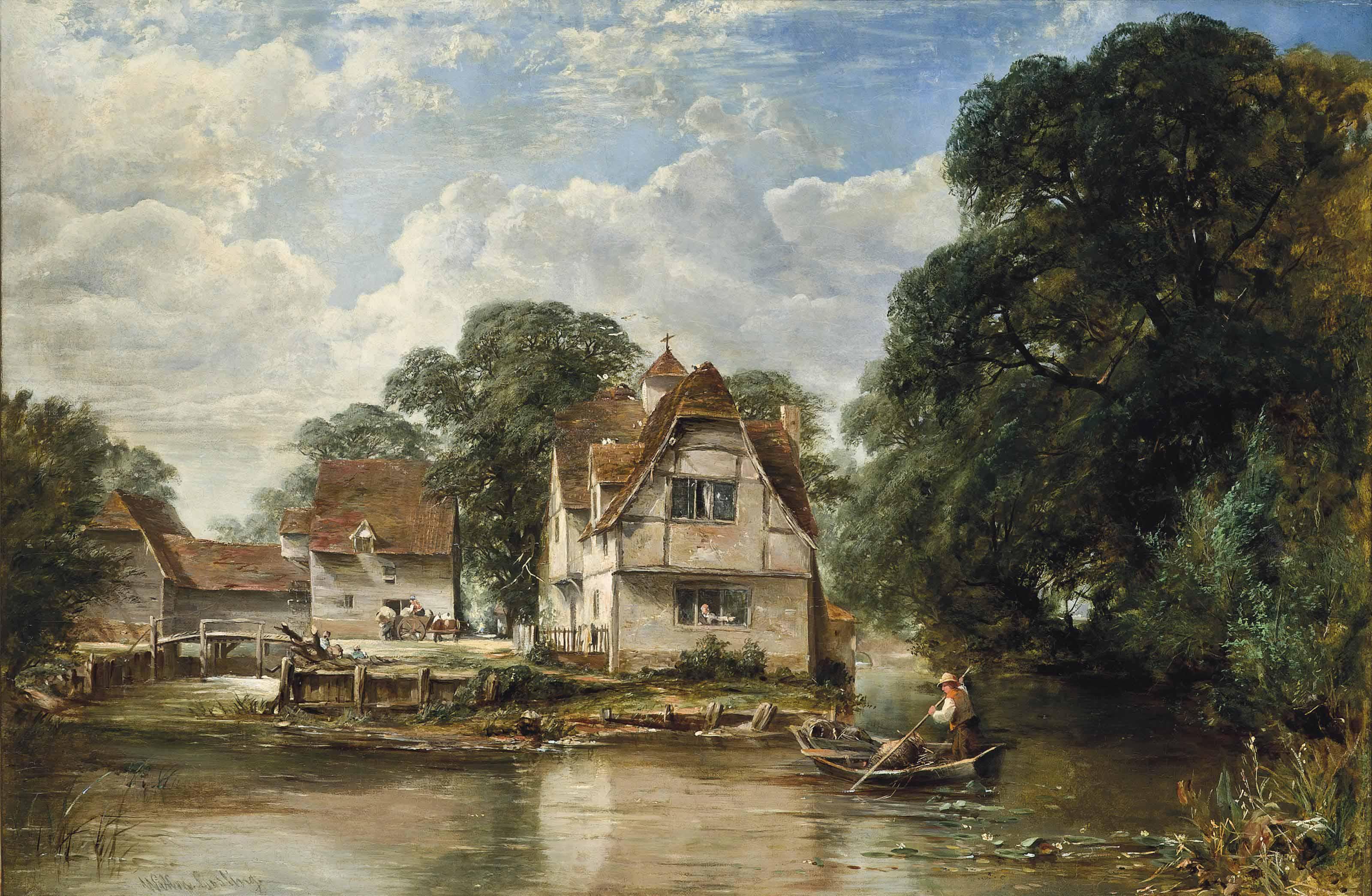 William W. Gosling, R.B.A. - On the Thames near Bray, Berkshire