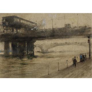 William Walcot R.B.A., R.E. - Hungerford Bridge