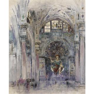 William Walcot R.B.A., R.E. - The Temple Of Mithras