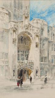William Walcot - The Entrance To The Guild Hall