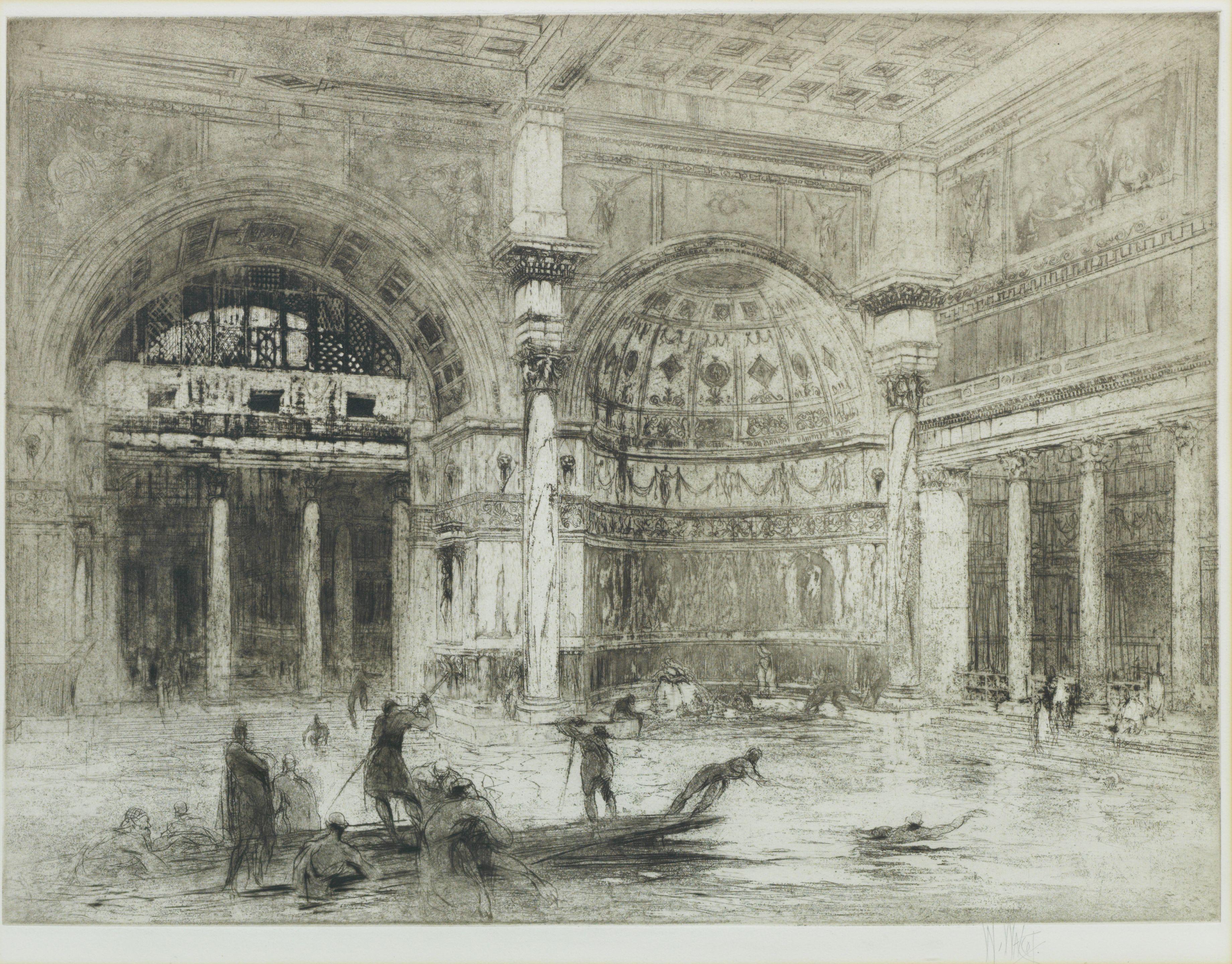 William Walcot - The Frigidarium of the Baths of Caracalla